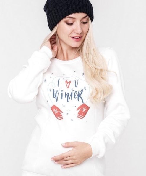 Теплый свитшот для будущих и кормящих мам Blink Winter