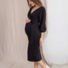 Темно-синее платье для будущих и кормящих мам Wave Весна 22