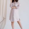 Кофейное платье для будущих и кормящих мам Samanta Кофейное платье для будущих и кормящих мам Samanta Лето 17