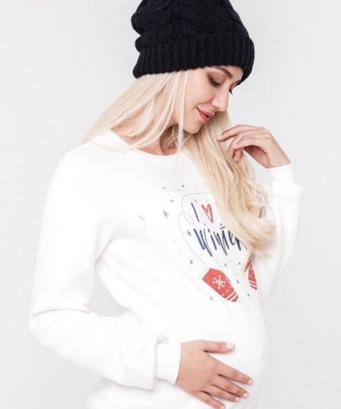 Теплый свитшот для будущих и кормящих мам Blink Winter — изображение 5