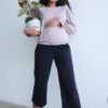 Мятный лонгслив для будущих и кормящих мам Stefania Мятный лонгслив для будущих и кормящих мам Stefania Лето 21