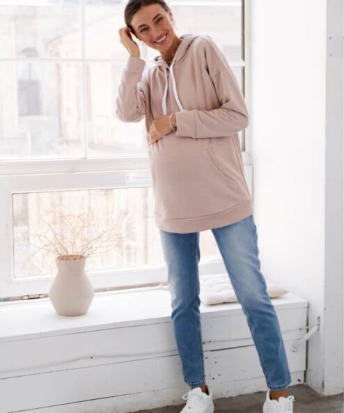 Голубые джинсы moms для беременных Aspen — изображение 5