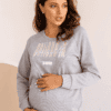 Белое худи для будущих и кормящих мам The best mom Лето 15