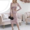 Черное бархатное платье-карандаш для будущих и кормящих мам Cleo Вечерние платья 19