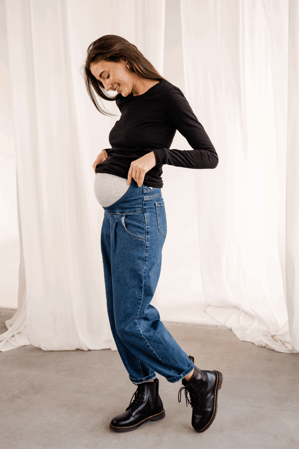 Джинсы slouchy для будущих мам Pasadena Джинсы slouchy для будущих мам Pasadena — изображение 3