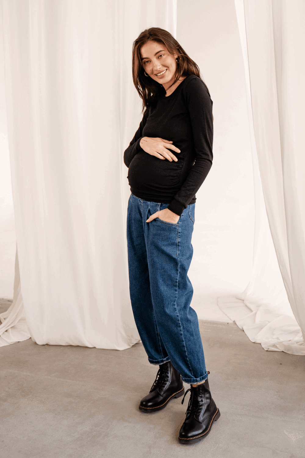 Джинсы slouchy для будущих мам Pasadena Джинсы slouchy для будущих мам Pasadena — изображение 4