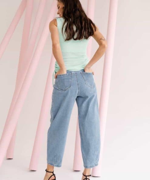 Голубые джинсы slouchy для будущих мам Pasadena — изображение 4