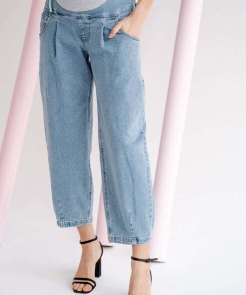 Голубые джинсы slouchy для будущих мам Pasadena — изображение 2