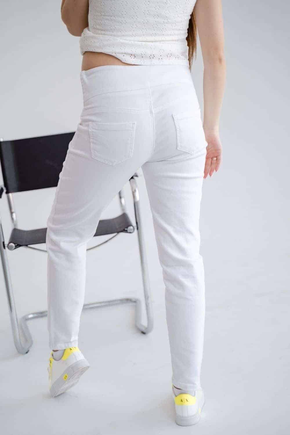 Белые джинсы-moms для будущих мам Sara Белые джинсы-moms для будущих мам Sara — изображение 4