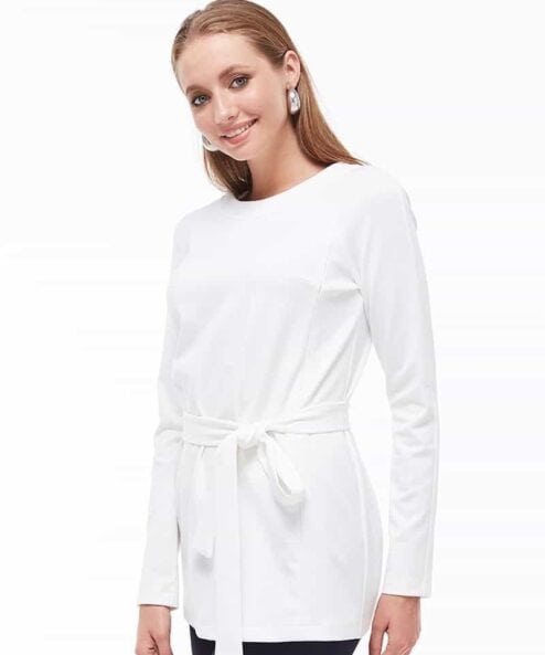 Белая туника для будущих и кормящих мам Meredith — изображение 5