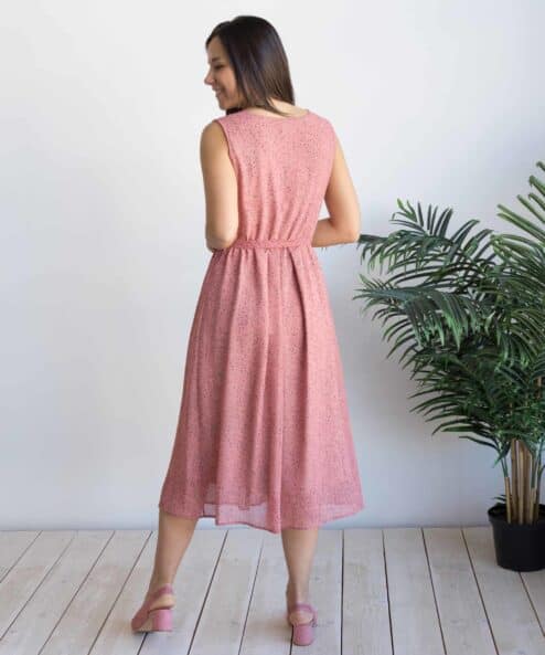Розовое платье для будущих и кормящих мам Merci Summer — изображение 4