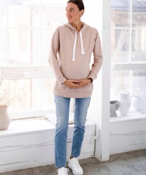 Голубые джинсы moms для беременных Aspen — изображение 6