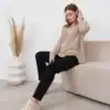 Черное платье для будущих и кормящих мам Pretty Весна 22