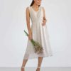 Белое платье для будущих и кормящих мам Blanche Лето 24