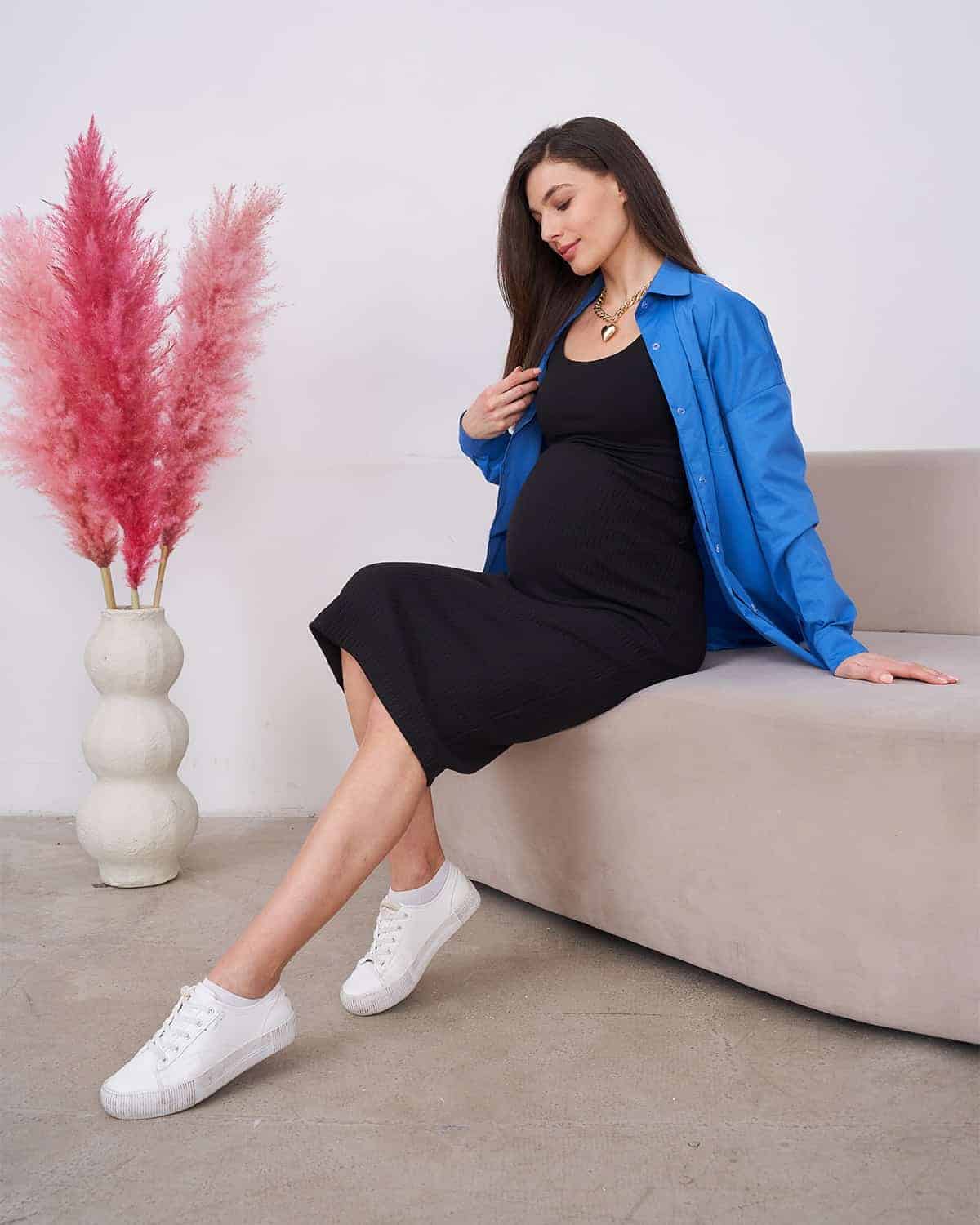Черная юбка для будущих и кормящих мам Trendy Черная юбка для будущих и кормящих мам Trendy — изображение 5