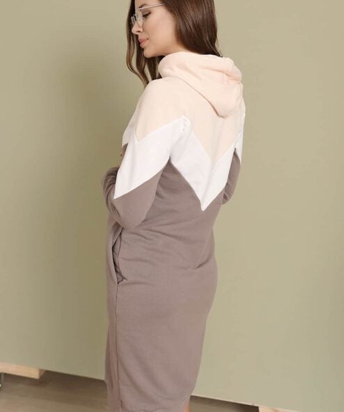 Кофейное платье для беременных и кормящих мам Lisette Кофейное платье для беременных и кормящих мам Lisette — изображение 5