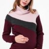 Вишневый теплый свитшот для будущих и кормящих мам Dina