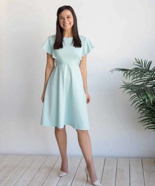 Мятное платье для будущих и кормящих мам Lovely New Мятное платье для будущих и кормящих мам Lovely New — изображение 5