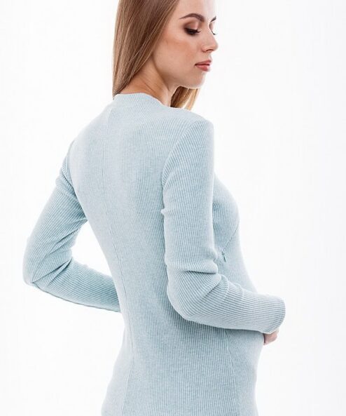 Мятный теплый лонгслив для будущих и кормящих мам Stefania Warm — изображение 7