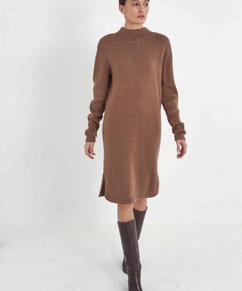Кофейное вязаное платье для будущих мам Lenox Кофейное вязаное платье для будущих мам Lenox — изображение 2