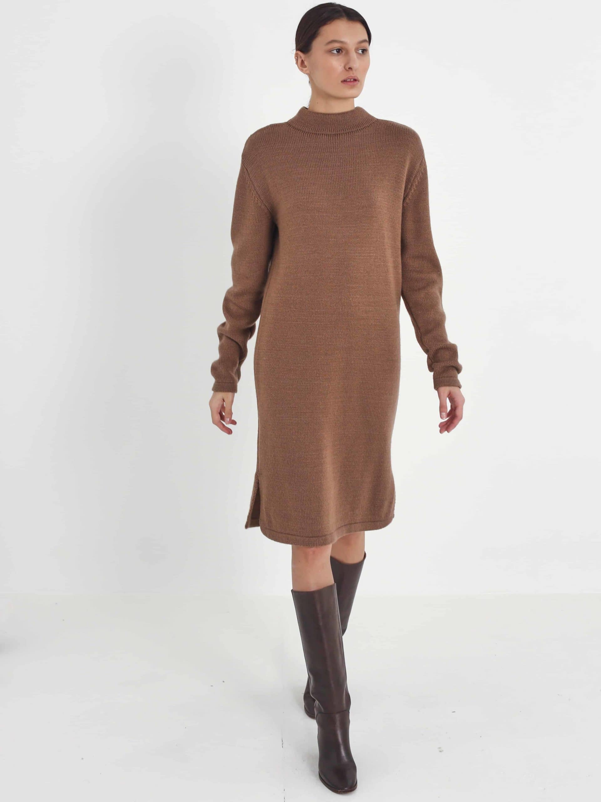 Кофейное вязаное платье для будущих мам Lenox Кофейное вязаное платье для будущих мам Lenox — изображение 2