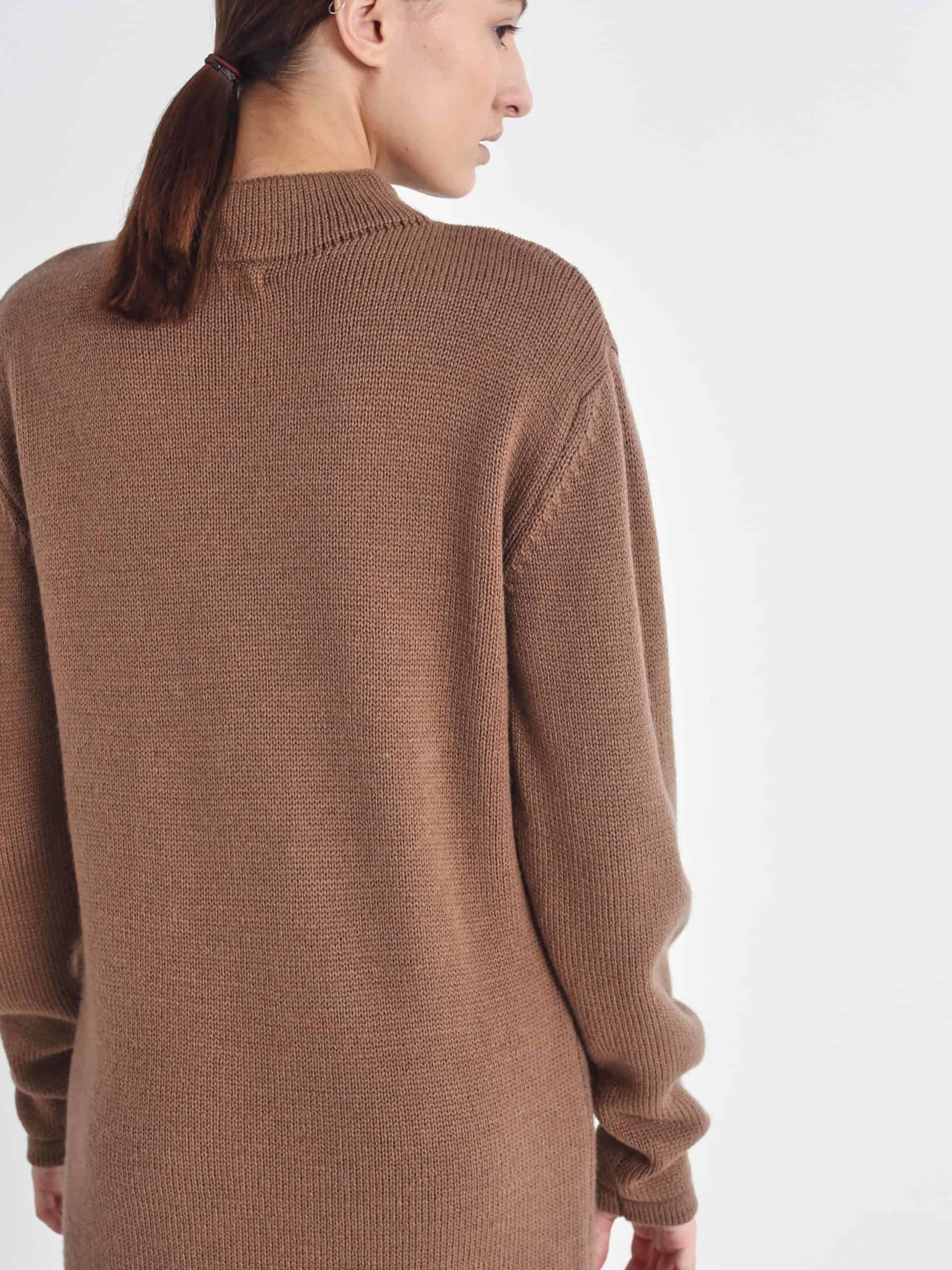 Кофейное вязаное платье для будущих мам Lenox Кофейное вязаное платье для будущих мам Lenox — изображение 3