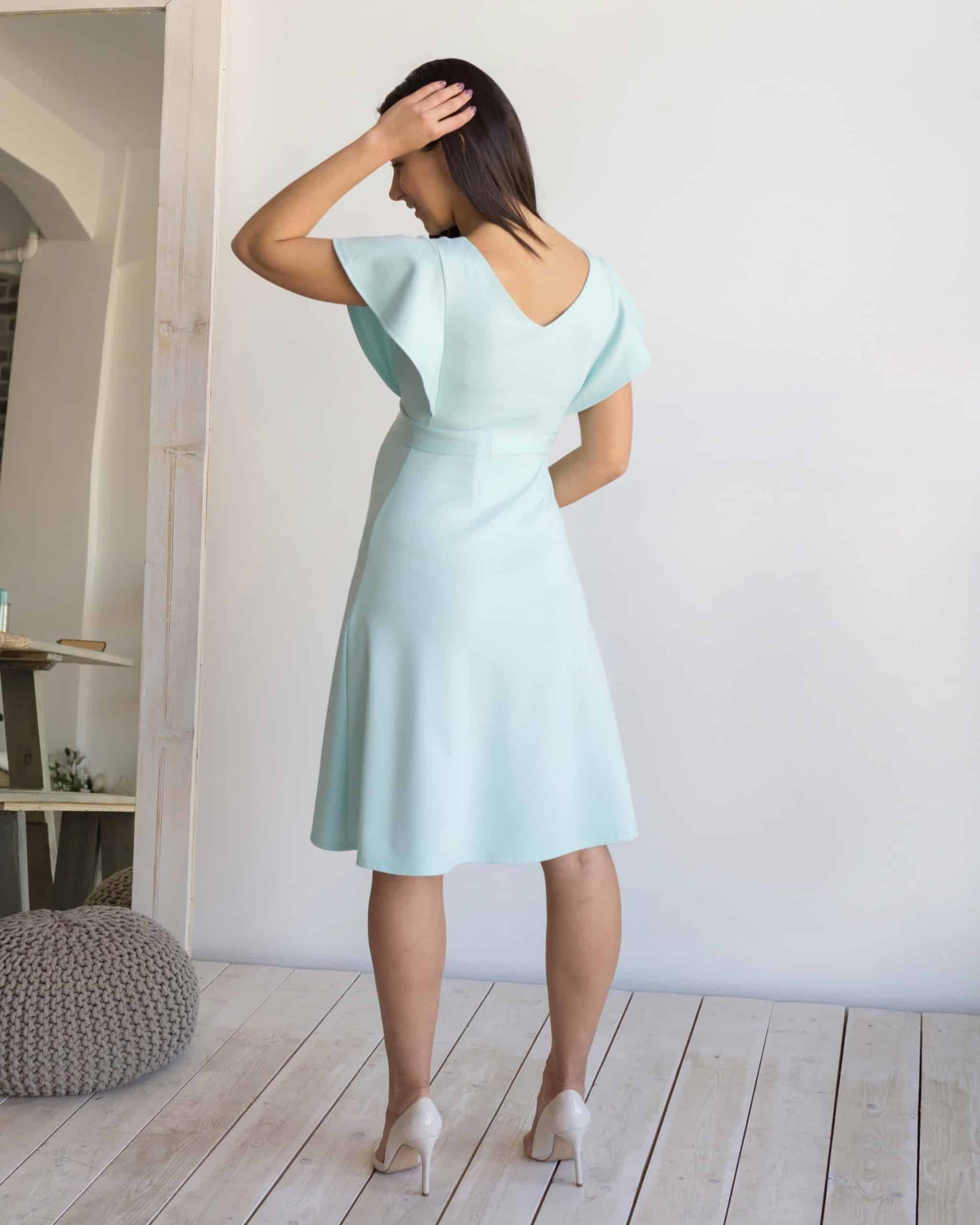 Мятное платье для будущих и кормящих мам Lovely New Мятное платье для будущих и кормящих мам Lovely New — изображение 3