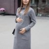 Фисташковое теплое платье для будущих и кормящих мам Fresno Новинки 23