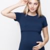 Бежевая футболка для будущих и кормящих мам Margo Лето 17