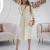 Шоколадное платье в горошек для будущих и кормящих мам Dalia Вечерние платья 28