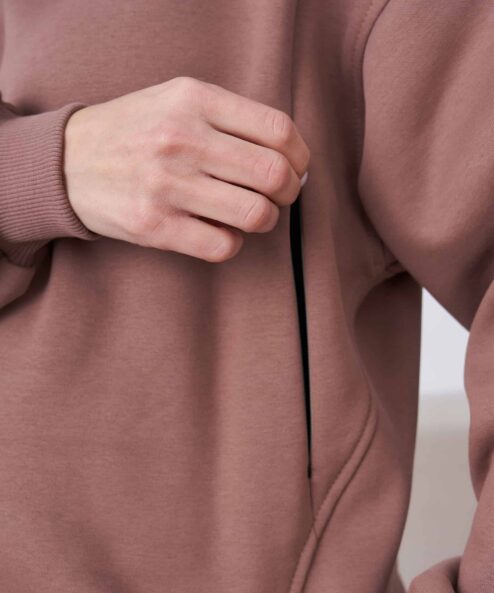 Теплый свитшот в цвете какао для будущих и кормящих мам Urban Warm — изображение 2