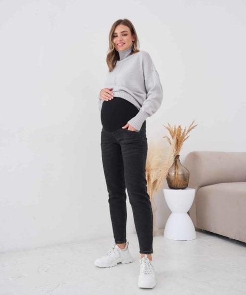 Черные джинсы moms для будущих мам Flow Черные джинсы moms для будущих мам Flow — изображение 3
