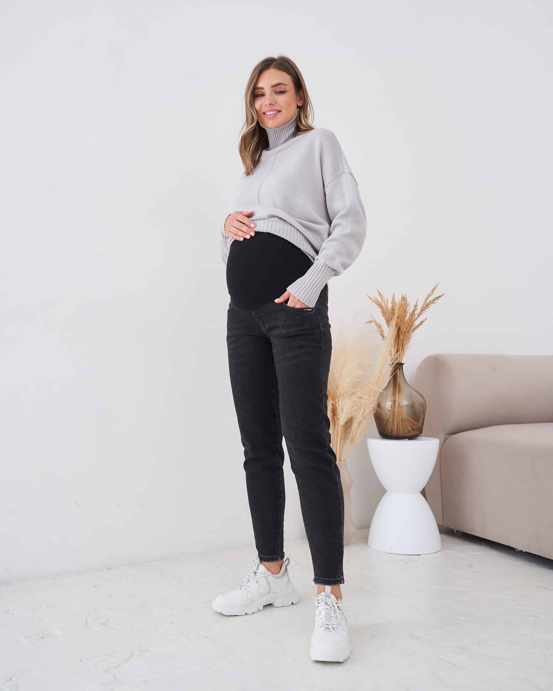 Черные джинсы moms для будущих мам Flow Черные джинсы moms для будущих мам Flow — изображение 3