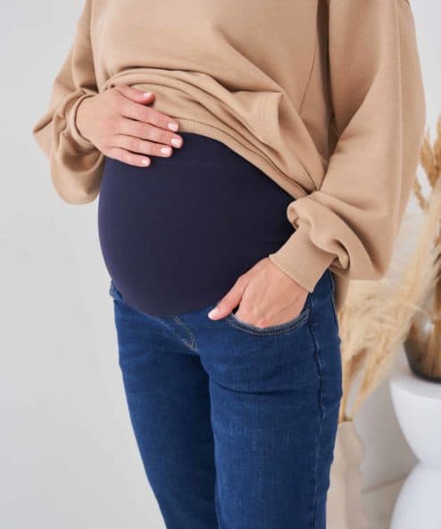 Синие джинсы moms для будущих мам Mika Синие джинсы moms для будущих мам Mika — изображение 2