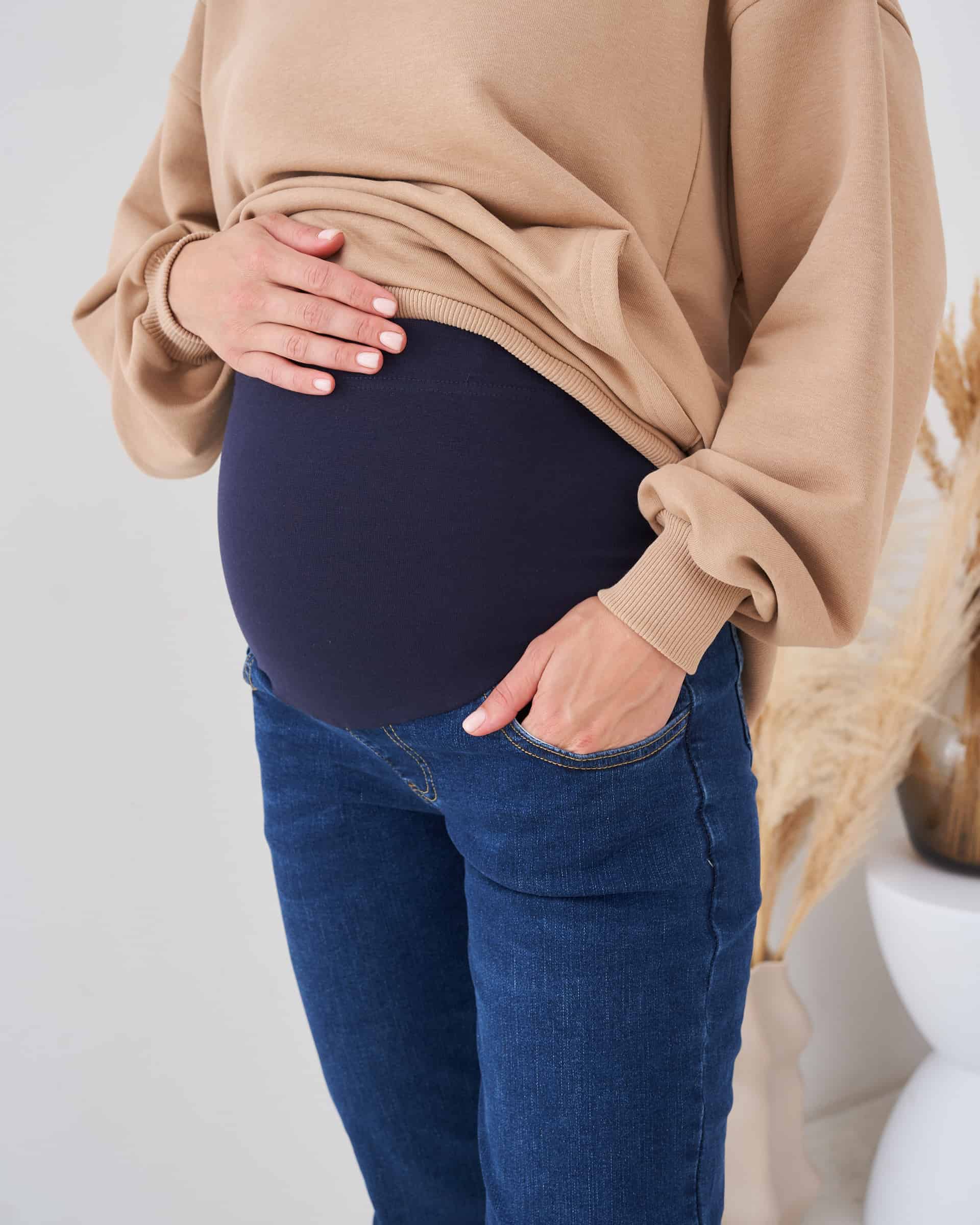 Синие джинсы moms для будущих мам Mika Синие джинсы moms для будущих мам Mika — изображение 2