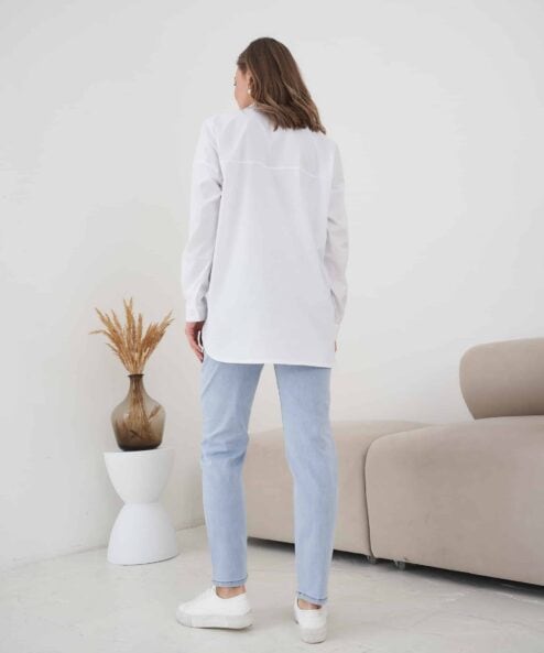 Голубые джинсы moms для будущих мам Kimberly — изображение 5