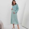 Графитовое теплое худи для будущих и кормящих мам Juna Warm Зима 28