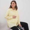 Кофейное платье с принтом для будущих и кормящих мам Valencia Аутлет до -80% 38
