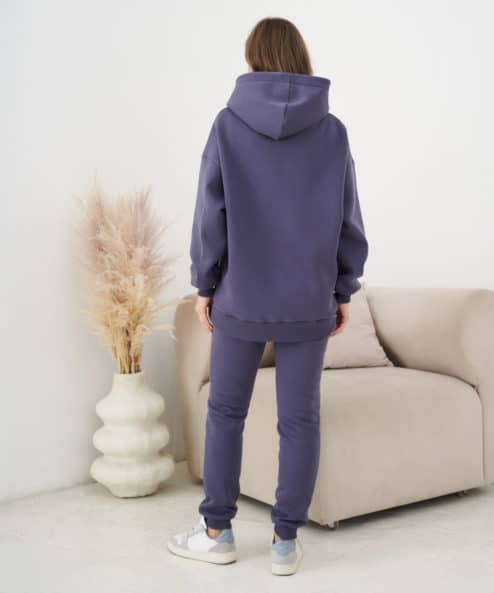 Графитовое теплое худи для будущих и кормящих мам Juna Warm — изображение 11