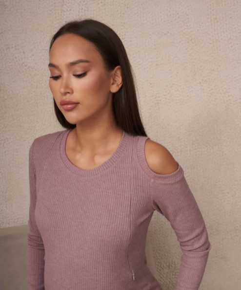 Кофейное платье для будущих и кормящих мам Pretty Кофейное платье для будущих и кормящих мам Pretty — изображение 3
