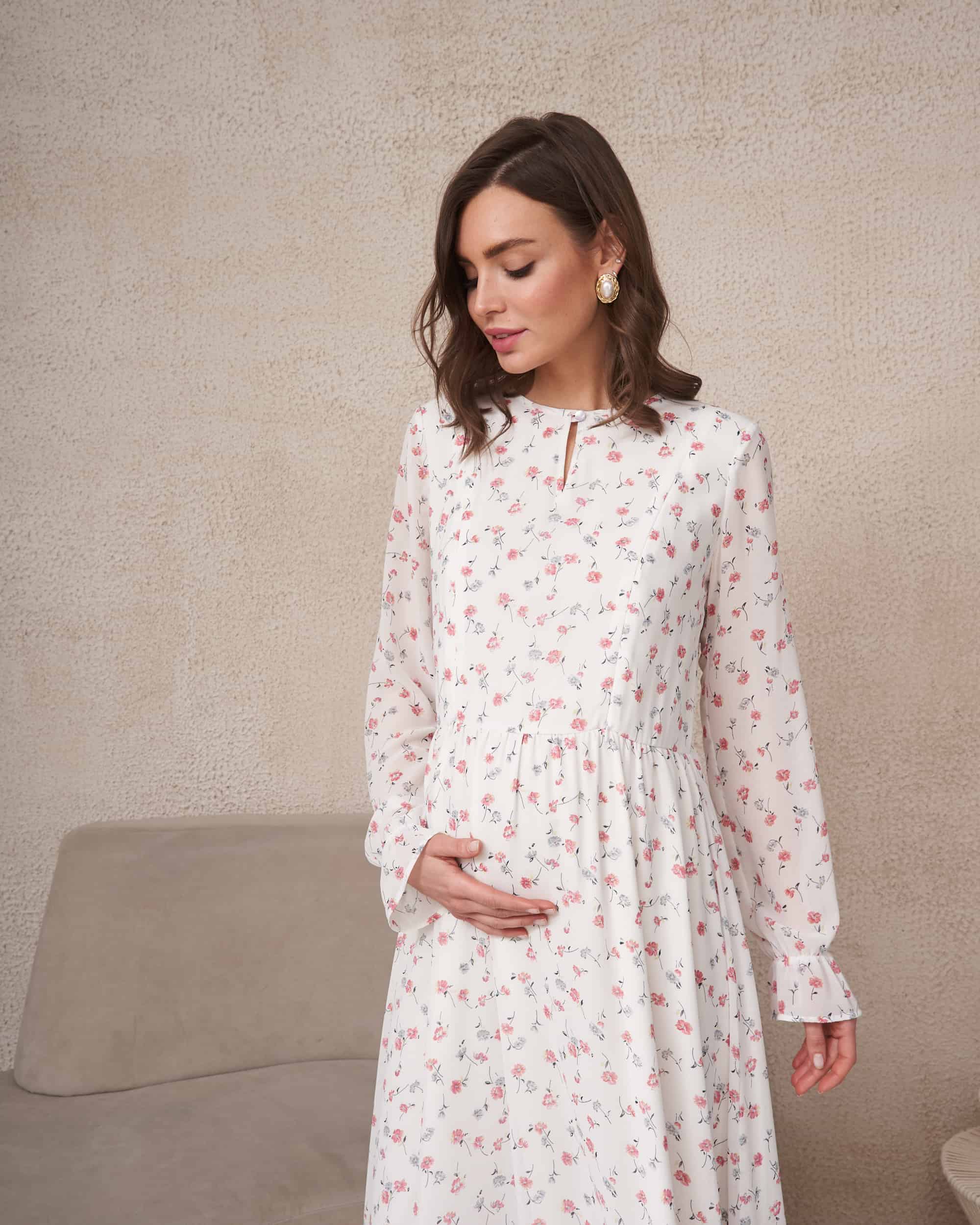 Молочное платье для будущих и кормящих мам Valencia Молочное платье для будущих и кормящих мам Valencia — изображение 4
