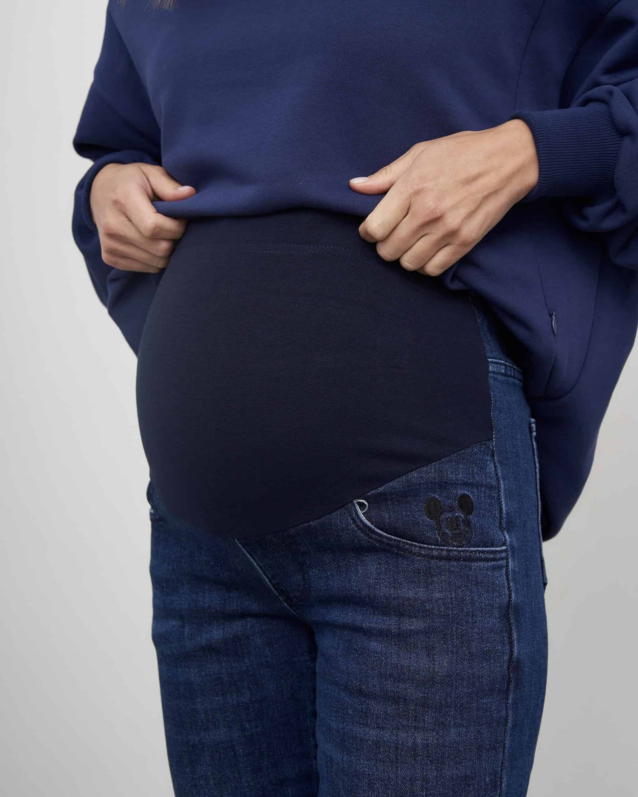Синие джинсы moms для будущих мам Miki Синие джинсы moms для будущих мам Miki — изображение 2