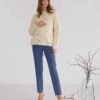 Пудровые базовые брюки для будущих и кормящих мам Eleganza Брюки 21