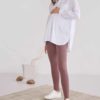 Лиловые леггинсы для будущих мам Letanika