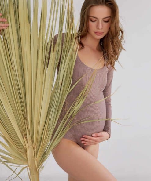 Кофейный боди для будущих мам Pamella