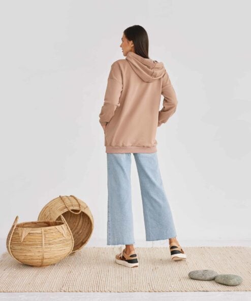 Кофейное худи для беременных и кормящих мам Kendal Кофейное худи для беременных и кормящих мам Kendal — изображение 5