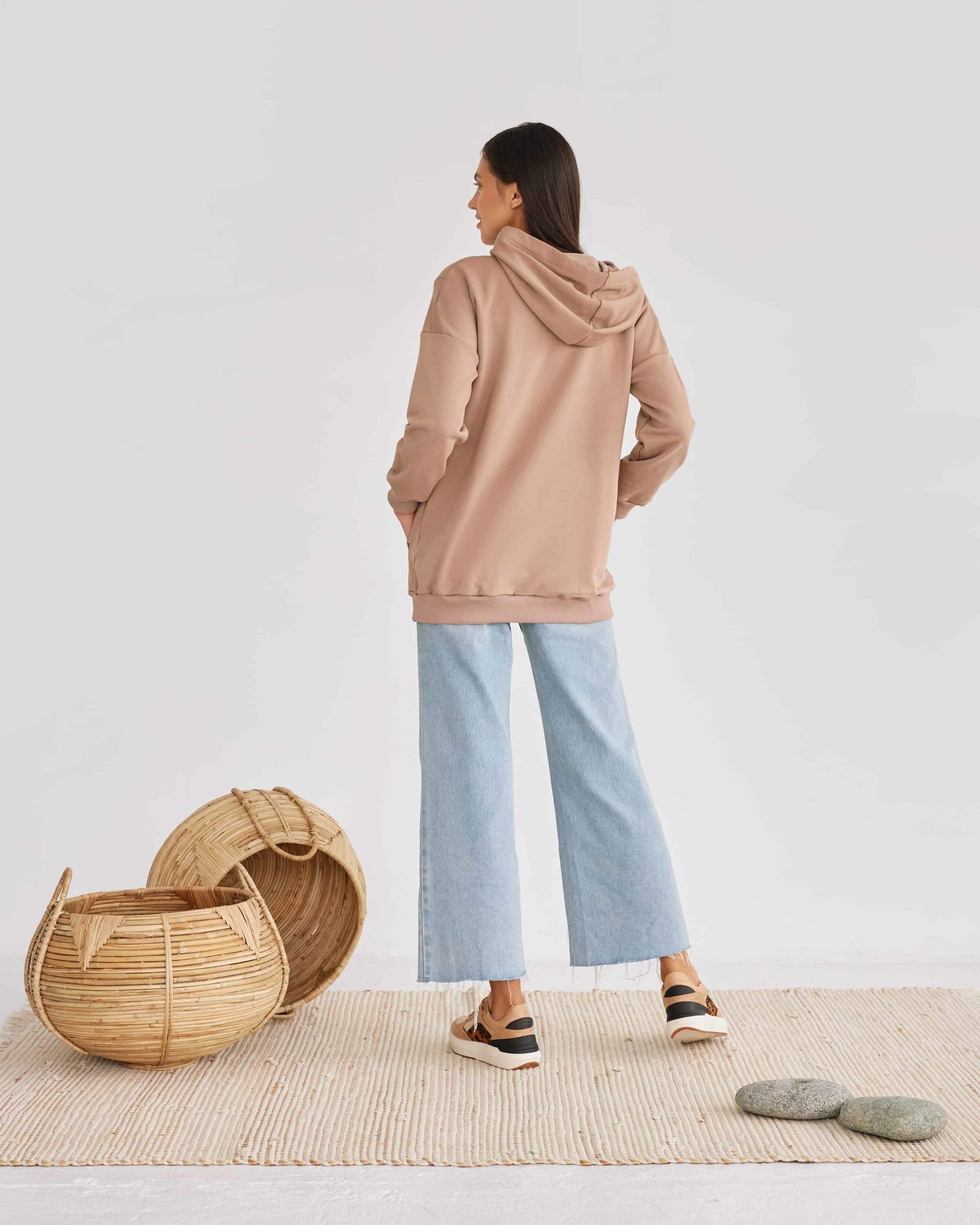 Кофейное худи для беременных и кормящих мам Kendal Кофейное худи для беременных и кормящих мам Kendal — изображение 5