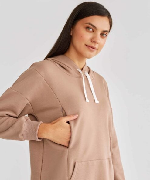Кофейное худи для беременных и кормящих мам Kendal Кофейное худи для беременных и кормящих мам Kendal — изображение 2