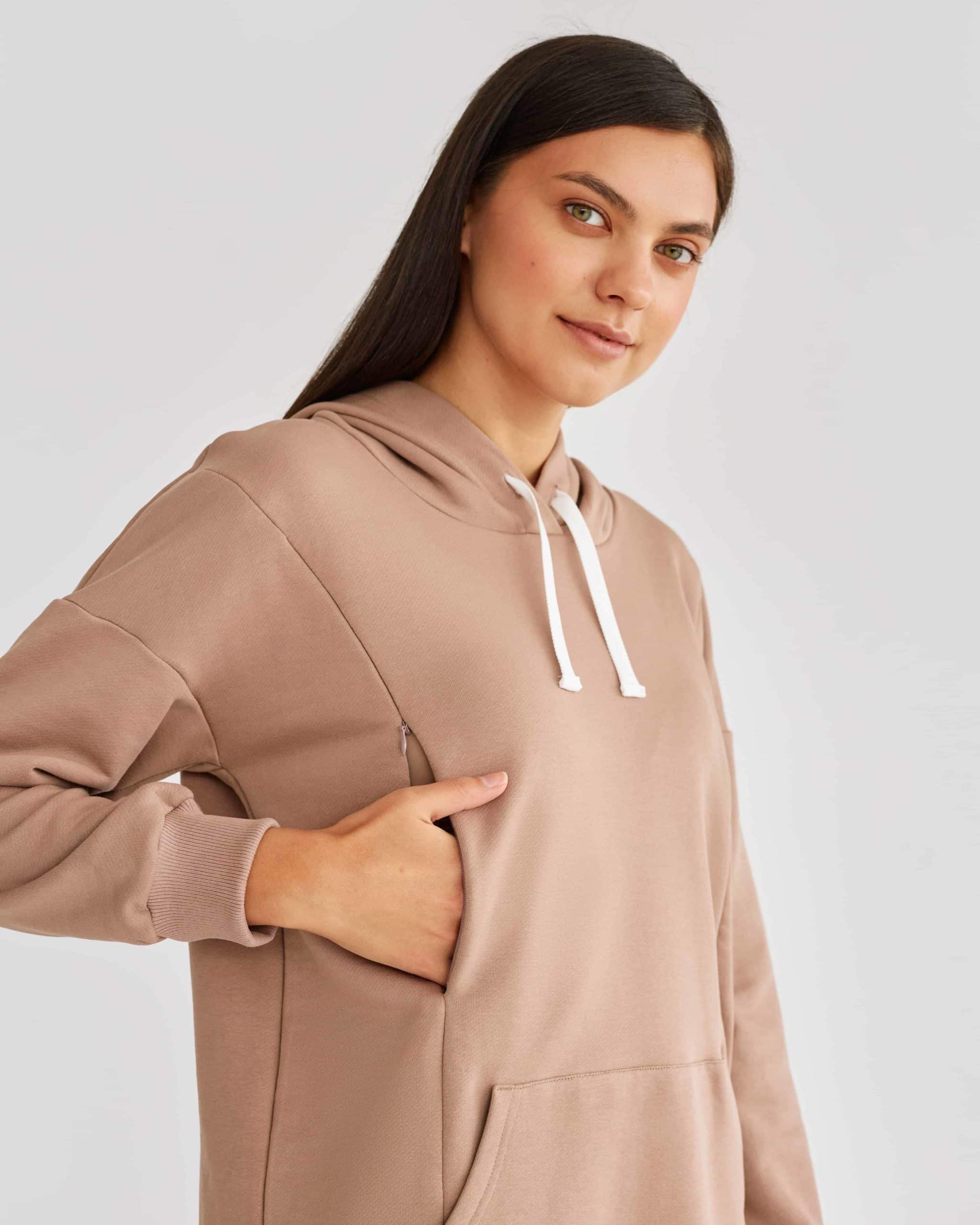 Кофейное худи для беременных и кормящих мам Kendal Кофейное худи для беременных и кормящих мам Kendal — изображение 2
