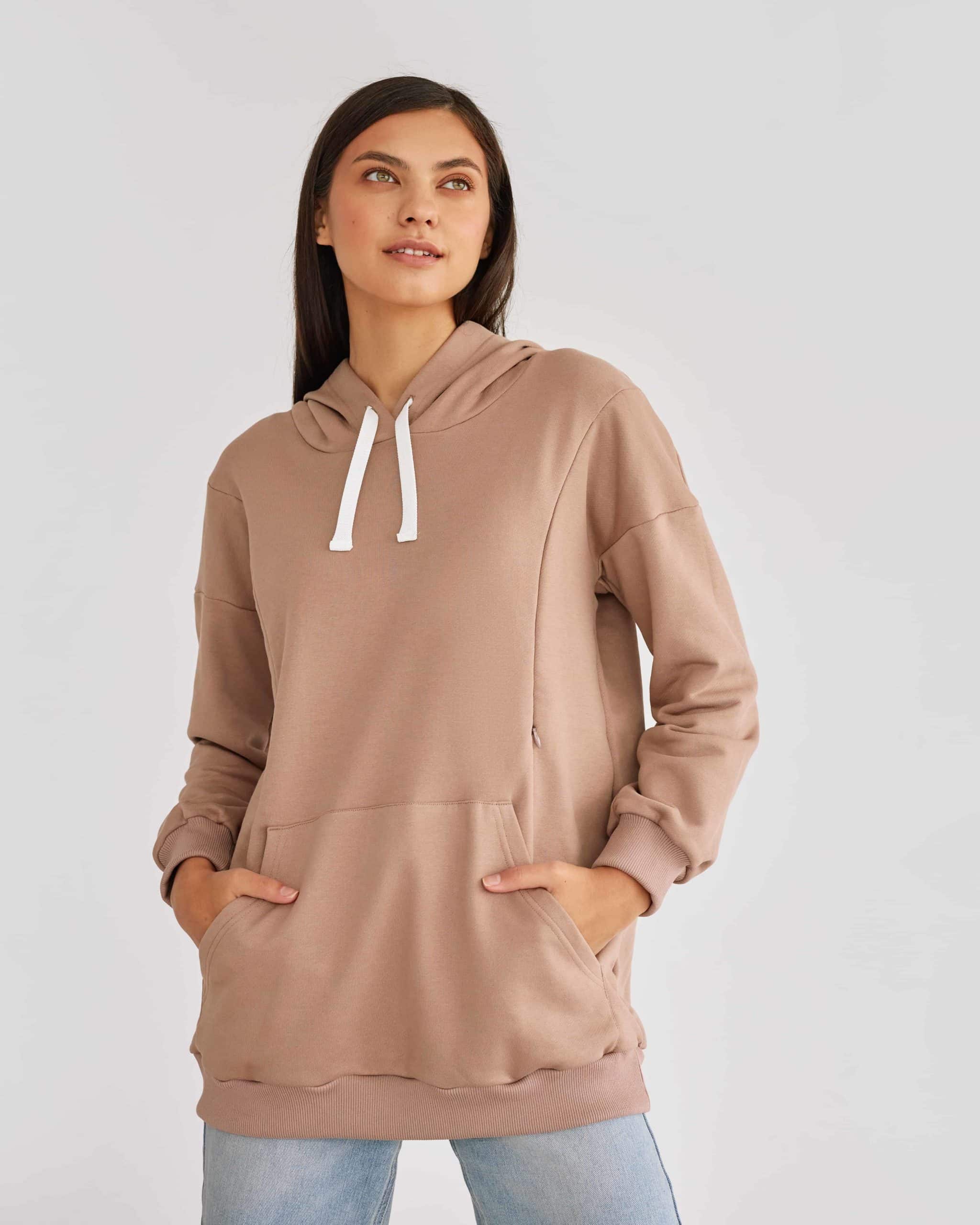 Кофейное худи для беременных и кормящих мам Kendal Кофейное худи для беременных и кормящих мам Kendal — изображение 6